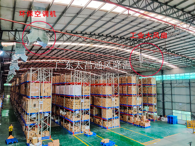 倉庫降溫扇機互補